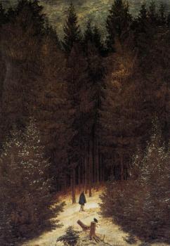 Caspar David Friedrich : The Chasseaur In The Forest